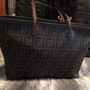 Authentic Fendi canvas bag